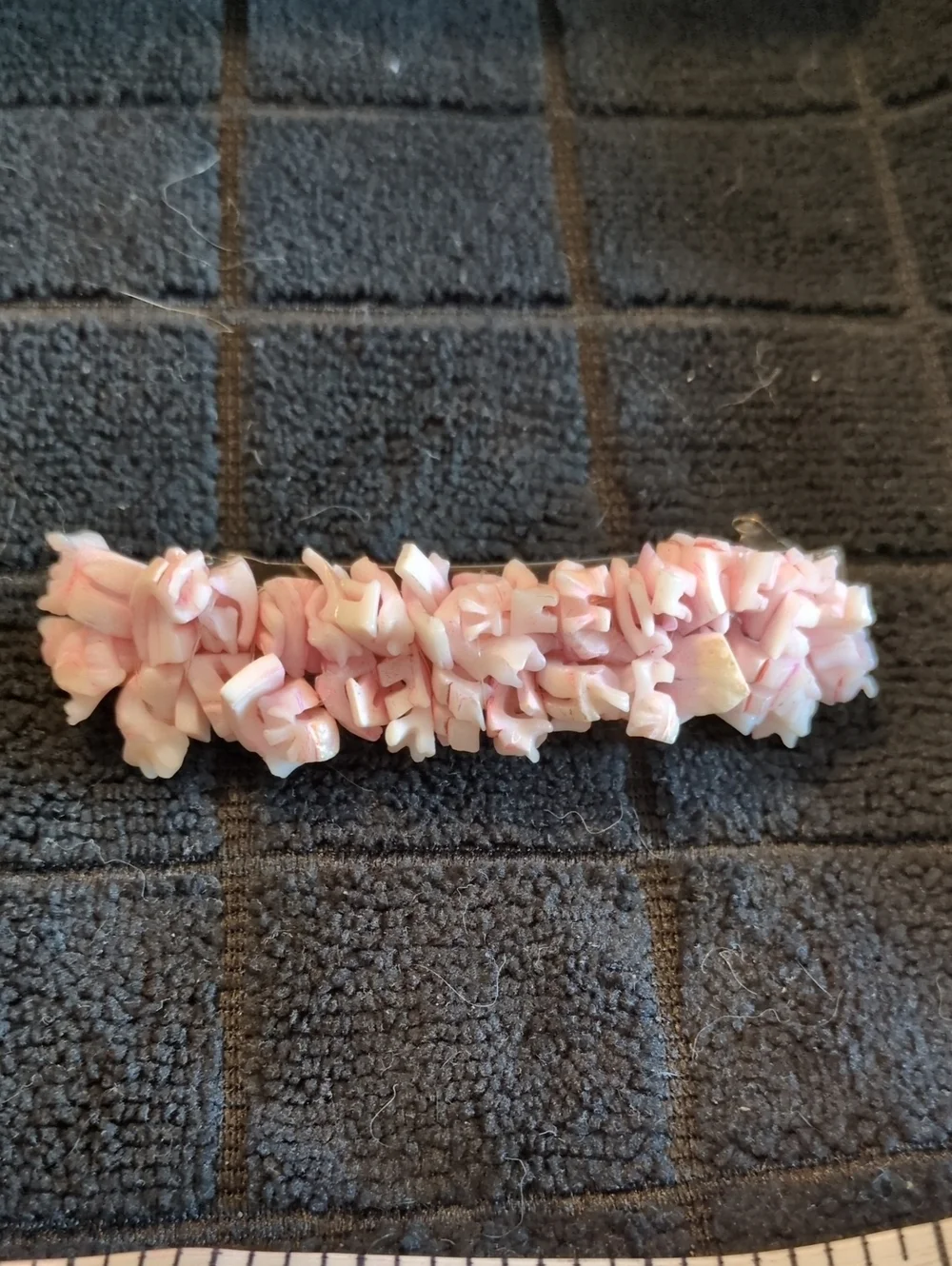 Pink Shell Chip Barrette